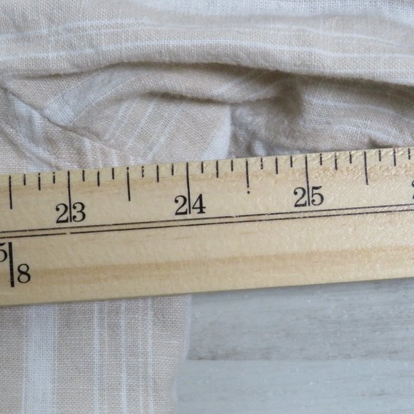 Concepts* Claiborne Men's Short Sleeve Button Down Shirt~ Size XL(Tan/White) - Picture 11 of 11